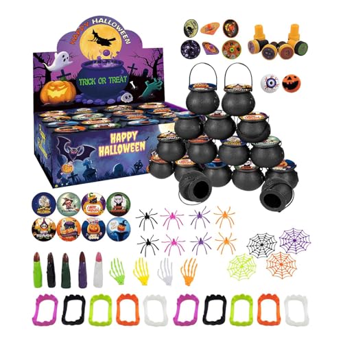 Halloween Spielzeug, Halloween Preise Für Spielevents, Geruchloses wiederverwendbares interaktives Spiel für Kindertagesstätten, Klassenbelohnungen, Geburtstage, Ostereiersuche & Karneval von Generisch