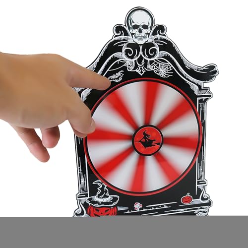 Halloween-Spinner-Preisrad, Preisrad Halloween | Fortune Wheel Tabletop Supplies Spinner Wheel Brettspiel | Auffälliges, lustiges Gewinnspiel für Familienfeiern, Karneval von Generisch