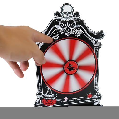 Halloween-Spinner-Preisrad-Spiel,Halloween-Preisrad,Fortune Wheel Tabletop Supplies Spinner Wheel Brettspiel - Auffälliger, lustiger Halloween-Spinner, Preisrad-Spiel, Preisdreher von Generisch