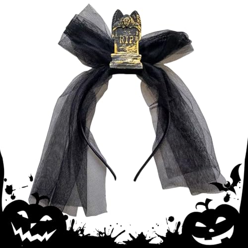Halloween-Stirnbänder, Gothic-Cosplay, Grabstein-Haarreifen, Horror, Halloween-Kostüm, Zubehör, Haarband für Karneval, Maskerade, Bälle, Cosplay Halloween-Stirnbänder, Gothic-Cosplay, Grabstein-Haarreifen, Horror, Halloween-Kostüm, Zubehör, Haarband für Karneval, Maskerade, Bälle, Cosplay von Generisch