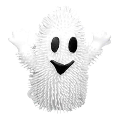 Halloween--Stressabbau-Ball, weicher Fidget-Ball | Halloween Squishy Toys Led Squeeze Balls, süßes Kürbisgeist-Stofftier | Lustiges Handquetschspielzeug für Kinder und Erwachsene von Generisch