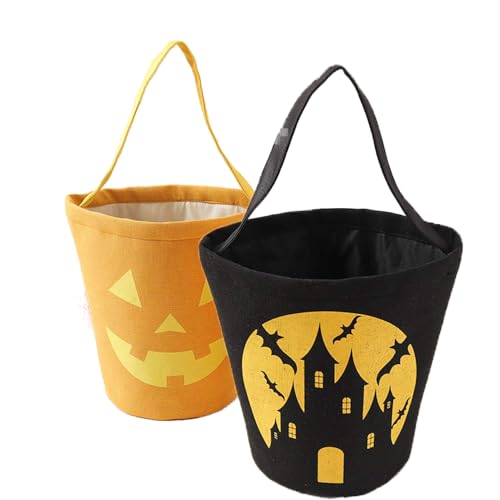 Halloween-Tasche für Streiche oder Gastfreundschaft – Kürbis-Leinen-Eimer, vielseitig einsetzbar, tragbar, faltbar und wiederverwendbar – die perfekte Wahl für Halloween-Partys Halloween-Tasche für Streiche oder Gastfreundschaft – Kürbis-Leinen-Eimer, vielseitig einsetzbar, tragbar, faltbar und wiederverwendbar – die perfekte Wahl für Halloween-Partys von Generisch