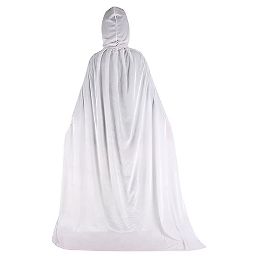 Halloween-Umhang, Kostüme, mittelalterlicher Kapuzenmantel, Gothic, langer Trench-Teufel, Zauberer, Todesmantel, Umhang, zweiteiliges Set, Gothic-Kleidung von Generisch