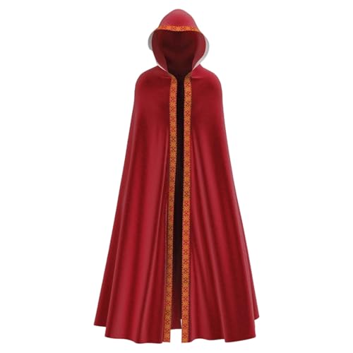 Halloween-Umhang-Kostüme, Unisex, langer Umhang, mittelalterlich, lockerer Umhang, Schal, Gothic, Steampunk, Performance-Kleidungs-Set von Generisch