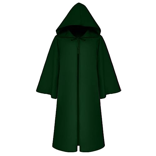 Halloween Umhang Mit Kapuze Unisex Halloween Kostüm Halloweens Cape Mittelalter Halloweens Umhang Kostüm Horror Für Halloween Fasching Karneval Und Andere Kostümpartys Geeignet 2025 von Generisch