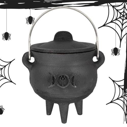 Halloween Witch Cauldron - Zauberer - Mit Deckel, Trick Oder Treat Eimer | Schwarzer Hexen, Halloween Dekorationen Partyzubehör, Deckel Mit Hexenkerndekoration, Weihrauch Verbrennen Kesselpot Für Halloween Witch Cauldron - Zauberer - Mit Deckel, Trick Oder Treat Eimer | Schwarzer Hexen, Halloween Dekorationen Partyzubehör, Deckel Mit Hexenkerndekoration, Weihrauch Verbrennen Kesselpot Für von Generisch