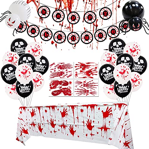 Halloween-aufblasbares Spielzeug Aufblasbare, für Halloween und M ottoparty, Part y Deko M ottoparty B alloons H orror B lutige Hände (as shown, One Size) von Generisch