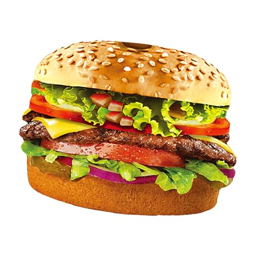 Hamburger Kostüm - Polyester Cosplay Dress Up, Halloween Hamburger Cosplay Kostüm | 25,59 Zoll Lustige Kleidung Kreative Requisiten Für Männer Themen Party Rolle Spiel Carnival Bühne Performance Home von Generisch