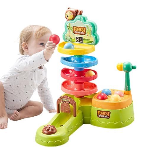 Hammer & Ball Pounding Toy for | Colorful Ball Popper Game with Sturdy Mallet | Creative Learning Toy for Kids Ages 3-6 | Educational Activity for Boys & Girls, Preschool Development Gift von Generisch