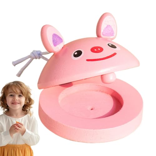 Hand Castanets, Cute Animal Pattern Castanets, Hand Percussion Instruments, Cute Animal Pattern Hand Finger Clap Board with String - Early Education and Girls Ages 3+, Musical Castanets Hand Castanets, Cute Animal Pattern Castanets, Hand Percussion Instruments, Cute Animal Pattern Hand Finger Clap Board with String - Early Education and Girls Ages 3+, Musical Castanets von Generisch