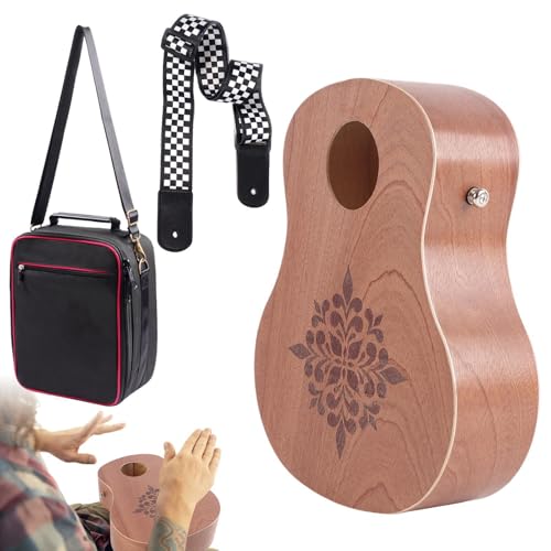 Hand Drum for Kids, Guitar-Shaped Portable Wooden Instrument, Music Toy, Fun Percussion Tool, Storage Bag Included, Ideal for Stage Performances, Great Early Music Learning 11.81x9.06x3.07 Inches Hand Drum for Kids, Guitar-Shaped Portable Wooden Instrument, Music Toy, Fun Percussion Tool, Storage Bag Included, Ideal for Stage Performances, Great Early Music Learning 11.81x9.06x3.07 Inches von Generisch