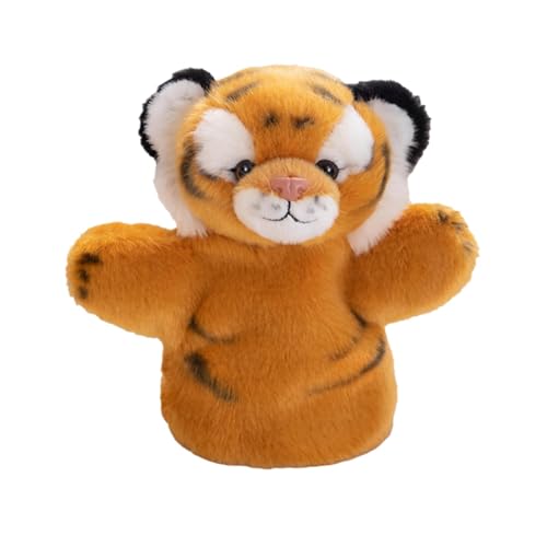 Hand Puppets, Hand Puppets for Kids, Sock Puppet Tiger, Short Plush Tiger Puppets, Jungle Animal Cotton Hand Puppets for Interactive Preschool Storytelling and Kids' Puppet Shows 7.87 Inches (Height) von Generisch