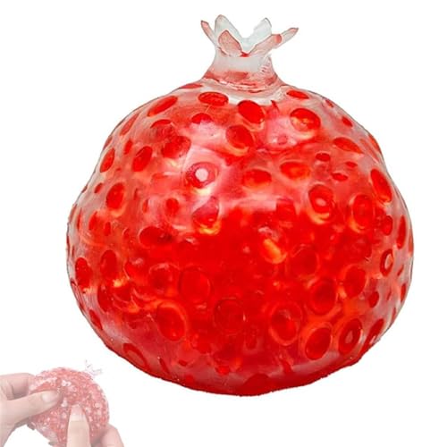 Handgefertigte Druckabbau-Bälle, Stressabbau-Bälle für Hände mit lautem Klang, tragbarer formbarer Ball, Angstabbau Stress, lustiges Geschenk für Frauen und Männer (Rot-2,1 Stück) von Generisch
