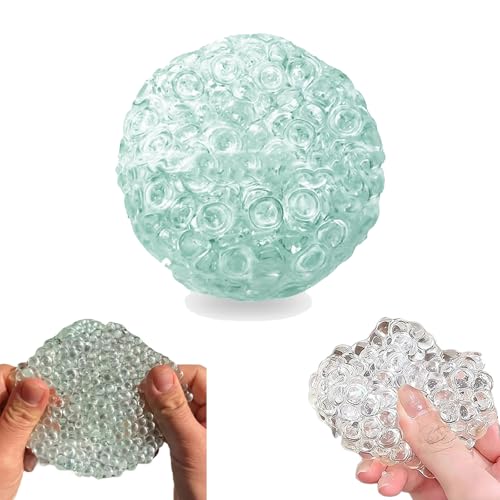 Handgefertigte Stressbälle zur Druckentlastung, Stressabbau-Bälle für die Hände, tragbarer, formbarer Ball zur Angstlinderung, TPR-Material, Geschenkidee für Männer und Frauen (Blue1pc) von Generisch