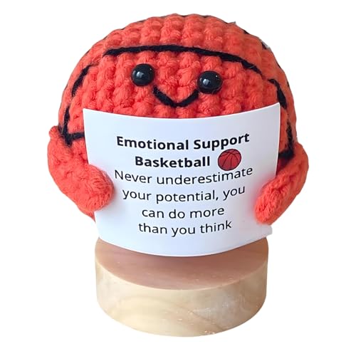 Handgefertigte emotionale Unterstützung Sportbälle | 2025 Neue lustige handgefertigte emotionale Unterstützung Sportbälle G ift | Positive Fußball -Strickpuppe | 6x6x6.5cm | Motivation | Inspirierend Handgefertigte emotionale Unterstützung Sportbälle | 2025 Neue lustige handgefertigte emotionale Unterstützung Sportbälle G ift | Positive Fußball -Strickpuppe | 6x6x6.5cm | Motivation | Inspirierend von Generisch