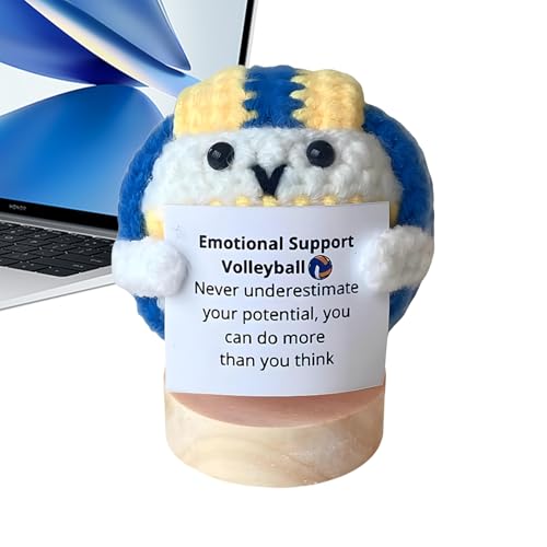 Handgefertigte emotionale Unterstützung Sportbälle | 2025 Neue lustige handgefertigte emotionale Unterstützung Sportbälle G ift | Positive Fußball -Strickpuppe | 6x6x6.5cm | Motivation | Inspirierend Handgefertigte emotionale Unterstützung Sportbälle | 2025 Neue lustige handgefertigte emotionale Unterstützung Sportbälle G ift | Positive Fußball -Strickpuppe | 6x6x6.5cm | Motivation | Inspirierend von Generisch