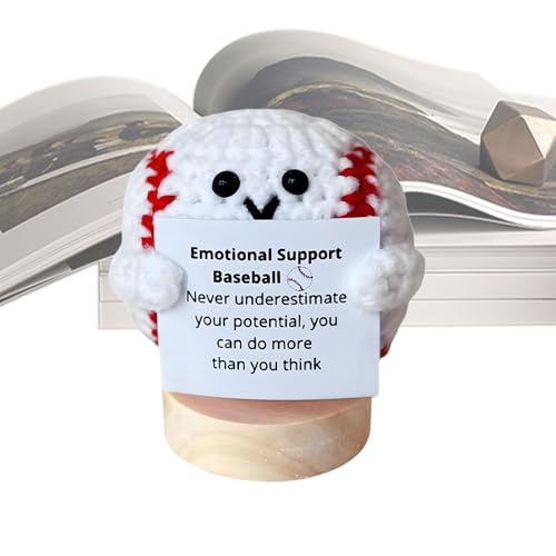 Handgefertigte emotionale Unterstützung Sportbälle | 2025 Neue lustige handgefertigte emotionale Unterstützung Sportbälle G ift | Positive Fußball -Strickpuppe | 6x6x6.5cm | Motivation | Inspirierend Handgefertigte emotionale Unterstützung Sportbälle | 2025 Neue lustige handgefertigte emotionale Unterstützung Sportbälle G ift | Positive Fußball -Strickpuppe | 6x6x6.5cm | Motivation | Inspirierend von Generisch