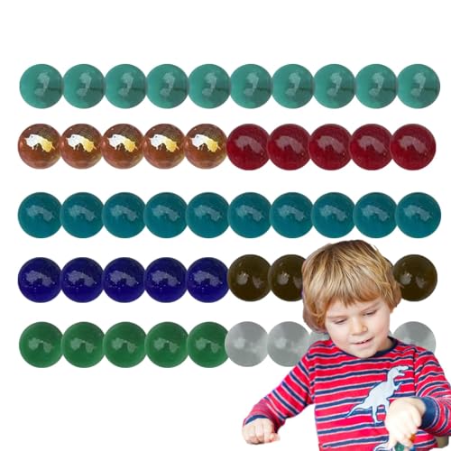 Handgefertigte runde Glasmurmeln, Murmelspiele für Kinder, Kinder bunter handgemachter Marmor, Gemischter Farbiger dekorativer Glasplanetenmarmor für Aquarien, Tische, Bastelarbeiten Handgefertigte runde Glasmurmeln, Murmelspiele für Kinder, Kinder bunter handgemachter Marmor, Gemischter Farbiger dekorativer Glasplanetenmarmor für Aquarien, Tische, Bastelarbeiten von Generisch