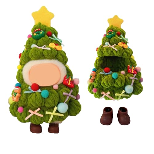 Handgefertigtes Weihnachtsbaum-Outfit-Set für 15-17 cm Puppen, inklusive Strickkleidung und Schuhen, festliches Puppenzubehör für Feiertagsdisplays Handgefertigtes Weihnachtsbaum-Outfit-Set für 15-17 cm Puppen, inklusive Strickkleidung und Schuhen, festliches Puppenzubehör für Feiertagsdisplays von Generisch