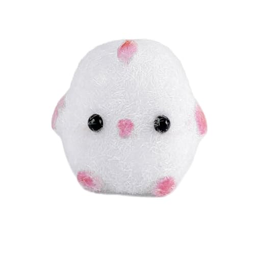 Handgemachte kleine Küken Stress Reliver sensorisches Spielzeug Dekompression Spielzeug (White, 3x3cm) von Generisch