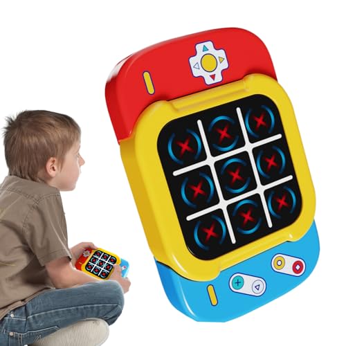 Handheld Electric Puzzle Game Console, 3 Modes of Play, Fast Response Controls, Two-Player Fun, Safe Children and Teens, Ideal for Travel Entertainment, Brain Games, 14.4x3x9.2cm von Generisch