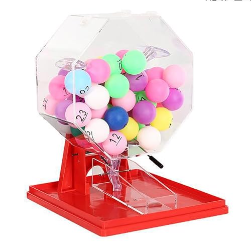 Handkurbel Lotterie Maschine, Acryl Bingo Käfig für Zufallszahlenauswahl, perfekt für Gruppenspiele und Familienspaß Handkurbel Lotterie Maschine, Acryl Bingo Käfig für Zufallszahlenauswahl, perfekt für Gruppenspiele und Familienspaß von Generisch