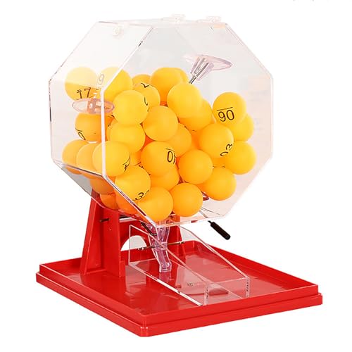 Handkurbel Lotterie Maschine, Acryl Bingo Käfig für Zufallszahlenauswahl, perfekt für Gruppenspiele und Familienspaß Handkurbel Lotterie Maschine, Acryl Bingo Käfig für Zufallszahlenauswahl, perfekt für Gruppenspiele und Familienspaß von Generisch