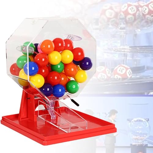 Handkurbel Lotterie Maschine, Acryl Bingo Käfig für Zufallszahlenauswahl, perfekt für Gruppenspiele und Familienspaß Handkurbel Lotterie Maschine, Acryl Bingo Käfig für Zufallszahlenauswahl, perfekt für Gruppenspiele und Familienspaß von Generisch