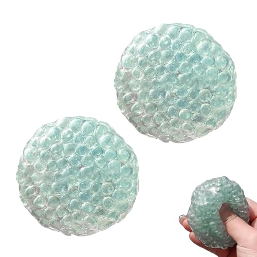 Handmade Pressure Relief Balls, 2025 New Stress Relief Balls for Hands with Noisy Sound, Portable Shapeable Ball, TPR Material (2pcs) von Generisch