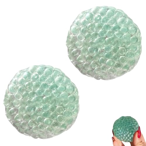 ​Handmade Pressure Relief Balls, Squishy Stress Relief Sensory Toys Squeezy Balls, Portable Squeeze Ball for Adults & Teens - Anxiety Relief Fidget Toy (A 2Pcs) von Generisch