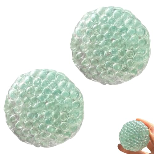 Handmade Pressure Relief Balls, Squishy Stress Relief Sensory Toys Squeezy Balls, Squeeze Ball for Adults Teens, Portable Fidget Toy for Anxiety and Hand Therapy (A 2Pcs) von Generisch