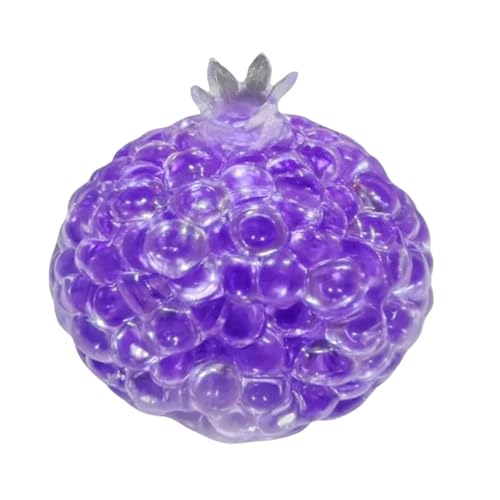 Handmade Stress Relief Balls, Stressbälle zur Linderung von Angstzuständen, Handgefertigte Druckentlastungsbälle, Sensory-Spielzeug-Quetschbälle, 6 cm Small Sensory Toy for Kids Adults (Purple) von Generisch