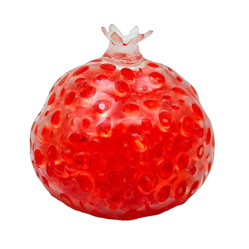 Handmade Stress Relief Balls, Stressbälle zur Linderung von Angstzuständen, Handgefertigte Druckentlastungsbälle, Sensory-Spielzeug-Quetschbälle, 6 cm Small Sensory Toy for Kids Adults (Red) von Generisch