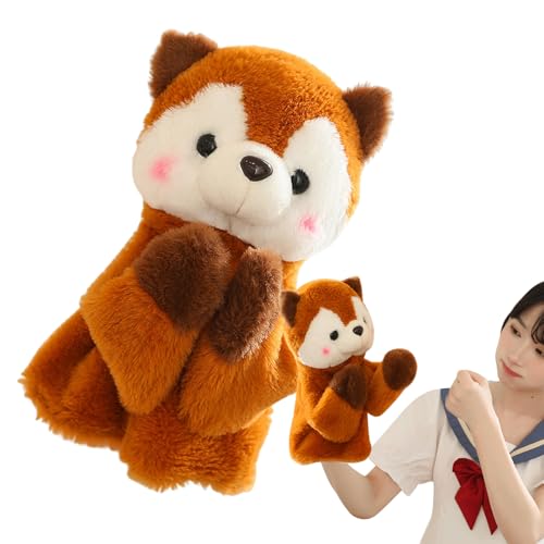 Handpuppe Boxspielzeug,Boxpuppenspielzeug, Streich-Boxer-Plüschtier, Kung-Fu-Tier-Action-Puppe, Verspielte Handplüschpuppe für Bildung, Geschichtenerzählen, Rollenspiele, Halloween von Generisch