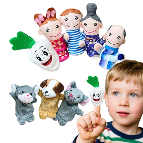 Handpuppen für Kinder – 8 Stück Zubehör zum Lesen und Geschichten, pädagogisch für das Lernen, um die Fantasie der Kinder zu bauen Handpuppen für Kinder – 8 Stück Zubehör zum Lesen und Geschichten, pädagogisch für das Lernen, um die Fantasie der Kinder zu bauen von Generisch