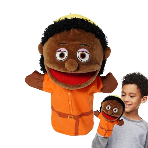 Handpuppenspielzeug - Schwarze Familie Plüschpuppen, breites Mund Charakter Design | Großeltern Mama Dad Puppenspiel, interaktives Geschichtenerzählen Spielzeug, Soft Plush Educational Play, Mä Handpuppenspielzeug - Schwarze Familie Plüschpuppen, breites Mund Charakter Design | Großeltern Mama Dad Puppenspiel, interaktives Geschichtenerzählen Spielzeug, Soft Plush Educational Play, Mä von Generisch