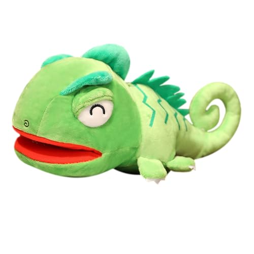Handpuppet - Bewegbares Mundplatte Spielzeug, Gefüllte Tierpuppe | Soft Interactive Echsenspielzeug Für Und Mädchen, Bildungspuppenpuppe Für Kinder Jeden Alters, Spielzimmerspaß Für Z von Generisch