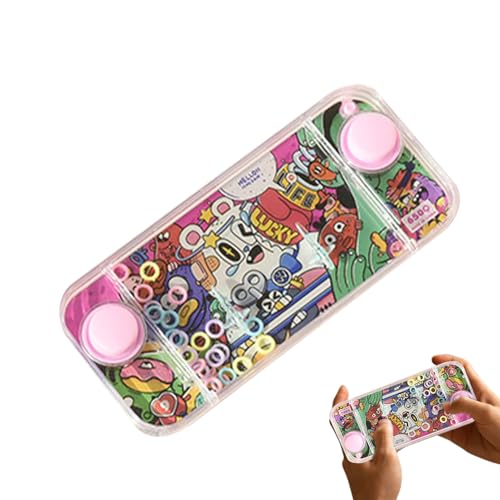 Handwater -Konsole - Aqua -Schleifenringe, Start, Puzzle -Maschine für Kinder, Erwachsene, Reisespielzeug für Ewigkeiten, Wasserspielmaschine, Maschinenmaschine von Generisch