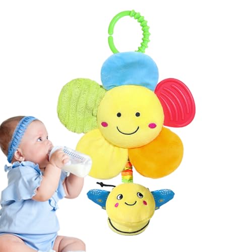 Hangable Rattles Toys, Cartoon Animal Carses Toys,Kinderwagenspielzeug mit hängbar sensorischen Aktivitätsspielzeug - Komfortable Kleinkind -Krippe Rassel für Türsteher, Stuhlbasse, Autositze von Generisch