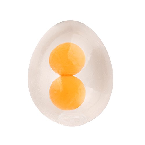 Hansee Stressabbau-Bälle, Funky Egg Splat Ball, Squishy-Spielzeug, Stressabbau-Eier, Eigelb-Bälle für Kinder, lustiges Squishy-Spielzeug zur Angstreduzierung, sensorisches Spiel von Generisch