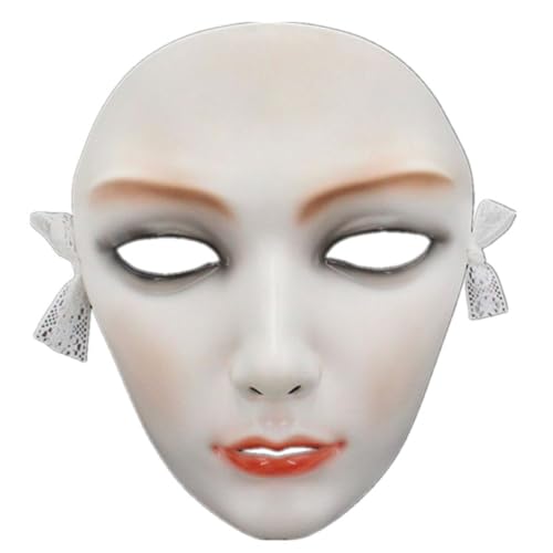 Harz-Halloween-Maske, chinesischer Stil, schönes Mädchen, Cosplay-Maske, Spiel, Film, Party, Kostüm, Maske, Requisiten, Replik (G) von Generisch