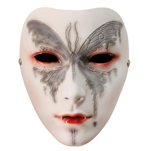 Harz-Halloween-Maske, chinesischer Stil, schönes Mädchen, Cosplay-Maske, Spiel, Film, Party, Kostüm, Maske, Requisiten, Replik (I) von Generisch