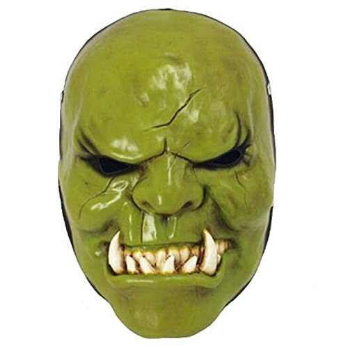 Harz Horror Orc Kriegshäuptling Cosplay Maske Halloween Tanzparty Kostüm Maske Requisiten (Grün) von Generisch