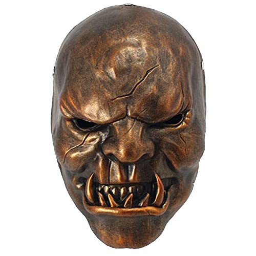 Harz Horror Orc Kriegshäuptling Cosplay Maske Halloween Tanzparty Kostüm Maske Requisiten (Kupfer) von Generisch