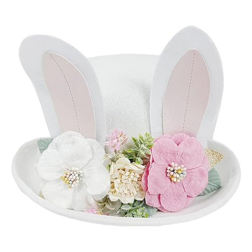 Hasenohren Hut für Herren | Party Hasenohren Bowler Hut mit | Weicher Party-Kopfschmuck, stilvolle Karnevals-Kopfbedeckung, Halloween-Kostüme für Fotografie Requisiten Hasenohren Hut für Herren | Party Hasenohren Bowler Hut mit | Weicher Party-Kopfschmuck, stilvolle Karnevals-Kopfbedeckung, Halloween-Kostüme für Fotografie Requisiten von Generisch