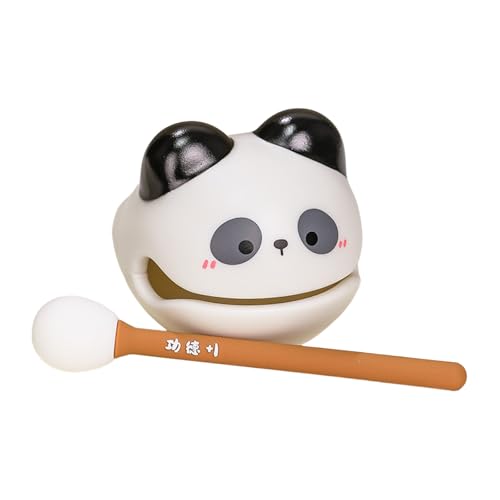 Hausgarten Verschönerungen Fischtrommel Schlaginstrument Geist Desktop Ornament Tierfigur Spielzeug PVC Katze Doy Musikinstrument Für Heim Stress Schreibtisch Organizer ( Black, 10. 5x6cm) von Generisch