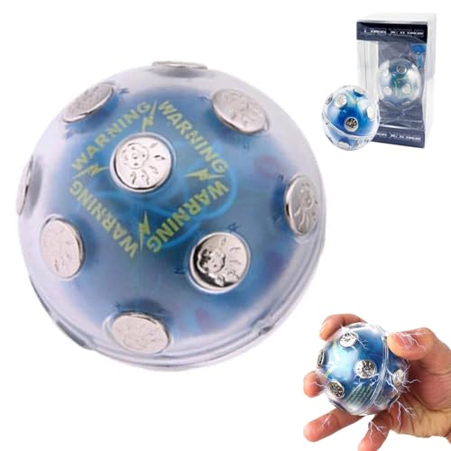 Heiße Kartoffel Spiel – Elektrisches Schockball Partyspiel mit Musik-Stopp – Reaktionsspiel für Kinder & Erwachsene, Gruppen- & Teambuilding-Spiel, Indoor Outdoor, Lustige Geschenkidee (Blue) von Generisch