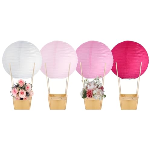 Heißluftballon -Mittelstücke - Babypartydekorationen Mit Papierlaternen Und Holzbonbonboxen | Elegante Feierlichkeiten Tischhandwerk, Kreative Heißluftballon -Party - Für Geschlecht, Geburtstag Heißluftballon -Mittelstücke - Babypartydekorationen Mit Papierlaternen Und Holzbonbonboxen | Elegante Feierlichkeiten Tischhandwerk, Kreative Heißluftballon -Party - Für Geschlecht, Geburtstag von Generisch