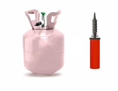 Helium Ballongas für max.20 Ballons hellrosa + Handpumpe, doppelseitig, Heliumflasche Luftballons Party Heliumflasche Luftballongas Geburtstag Hochzeit Helium Ballongas für max.20 Ballons hellrosa + Handpumpe, doppelseitig, Heliumflasche Luftballons Party Heliumflasche Luftballongas Geburtstag Hochzeit von Generisch