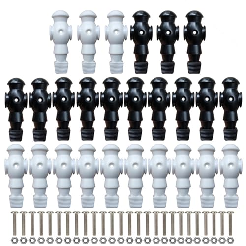 Herren, Tischfußball-Figuren, Spielersatzzubehör, 2-farbiges Spieler-Set, stabile Puppenfigur, 26 Spielkomponenten, entworfen für Tischaufbau und Ersatz Herren, Tischfußball-Figuren, Spielersatzzubehör, 2-farbiges Spieler-Set, stabile Puppenfigur, 26 Spielkomponenten, entworfen für Tischaufbau und Ersatz von Generisch